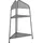 Garden Pleasure Eckregal Ekko 48 x 27 x 100 cm Grau