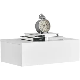 [en.casa] Wandregal Oslo 46 x 30 x 15 cm Weiß