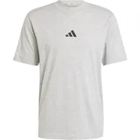 adidas Essentials Small Logo Single Jersey Kurzarm-T-Shirt Medium Grey Heather / Black XL