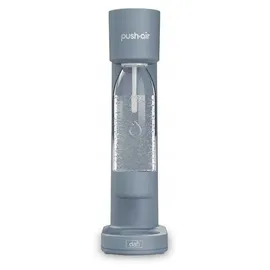 DAFI PushAir Saturator mit CO2-Kartusche + 0,7l Flasche Grau