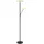 GLOBO Leseleuchte Stehlampe Deckenfluter dimmbar schwarz Metall Glas LED Flexospot