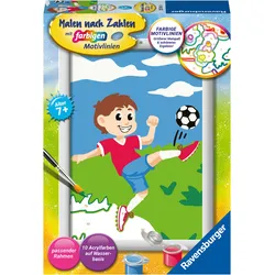 Malen nach Zahlen RAVENSBURGER "Spaß am Fußball", bunt, Malvorlagen, KinderB:13cm H:18cm, Made in Europe, B:13cm H:18cm