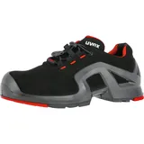 Halbschuh schwarz/rot uvex 1 x-tended support 41