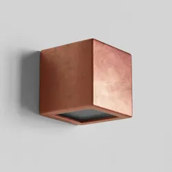 Elegante Keramik-Wandleuchte Kubik - Kupfer