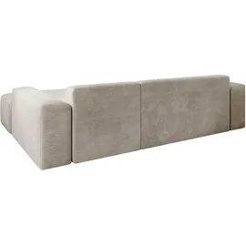 Juskys Sofa in L-Form Vals rechts Beige