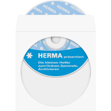 Herma CD-/DVD-Papierhüllen mit Fenster 100 Stücke weiß (1140)