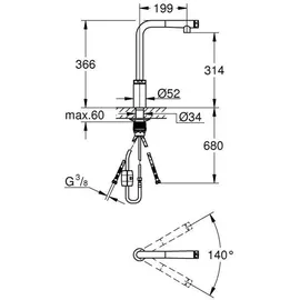 Grohe Minta SmartControl chrom 31613000
