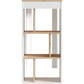 byLIVING Bartisch Moby 110 x 104 x 50 cm Weiß/Braun