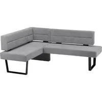 massivline & more Martina 155 x 85 x 195 cm Polyester langer Schenkel links grau