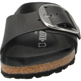 Birkenstock Madrid Big Buckle Nubukleder geölt schmal schwarz 39