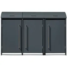 Westmann Mülltonnenbox Moderna 3 x 240 l Anthrazit 83 cm x 211 cm x 135 cm