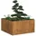 vidaXL Rostig 80 x 80 x 40 cm Braun
