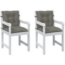 vidaXL Sitzauflage 100 x 50 x 7 cm dunkelgrau 2 St.