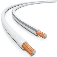 DeleyCON 50m Lautsprecherkabel 2x 1,5mm2 Boxenkabel CCA Kupferüberzogenes Aluminium