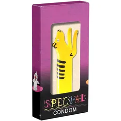 Scherzkondom Tiger XL – witziger Gag für Safari-Mottopartys (1 Stück) 1 St