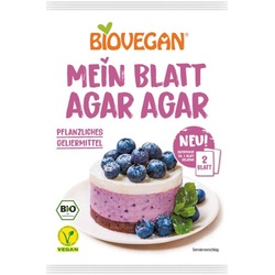 Biovegan Mein Blatt - Agar Agar bio (2 Blatt)