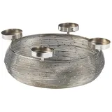Kobolo Adventskranz CANDLEBOWL4 in Silber | Gr.: onesize