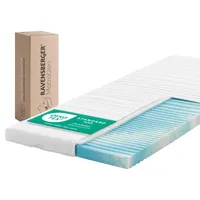 Ravensberger Gel Topper Gel-LUX - Härtegrad H2/H3, mittel - 50-110 kg - 140 x 200 cm, Höhe 9 cm - Matratzenauflage aus Gelschaum mit Funktions-Bezug, allergikerfreundlich