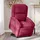 vidaXL Relaxsessel mit Aufstehhilfe Samt 144,5 x 82 x 0 cm Weinrot