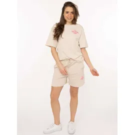 Zwillingsherz T-Shirt Feel Good Club Beige M