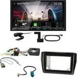 Kenwood DMX8021DABS Android Auto CarPlay Einbauset für Suzuki Swift AZ ab 2017