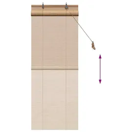 vidaXL Bambusrollo 40 x 160 cm Braun