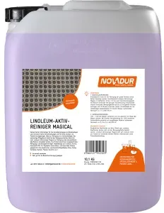 NOVADUR Linoleum Aktivreiniger Magical, Ideal zur Reinigung von Linoleumbelägen, 10 l - Kanister