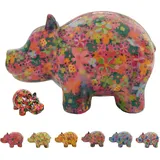 netproshop Spardose Nilpferd aus Keramik Pomme Pidou Größe M, Auswahl:Flowerdream