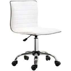 HOMCOM Bürostuhl Stahl, Kunstleder