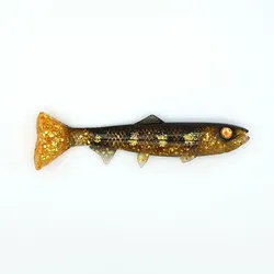 Gummiköder - Hostagevalley Troubletail Spotted Bullhead - 18cm gold|SCHWARZ NO SIZE