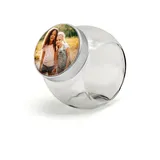 PhotoFancy® - Bonbonglas mit Foto selbst gestalten - Bonbonglas mit eigenem Motiv bedrucken - zwei Größen (Klein (70mm Ø))