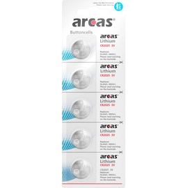 Arcas Lithium Knopfzellen CR2025-5 Stück