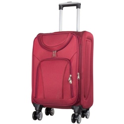 MONOPOL® Weichgepäck-Trolley 78x48x34cm – 4 Rollen – mit Dehnfalte – in 4 Farben – Koffer – Reisegepäck rot