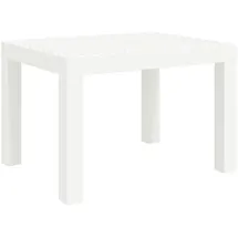 vidaXL Gartentisch Weiß 59x47x40 cm PP