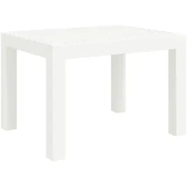 vidaXL Gartentisch Weiß 59x47x40 cm PP