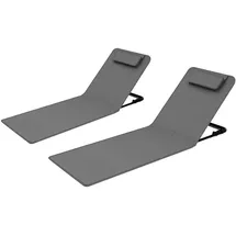 Woltu Multifunktionsliege 2er Set Grau