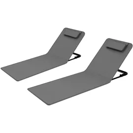 Woltu Multifunktionsliege 2er Set Grau