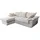 KAWOLA Sofa DAMETO Ecksofa Bettsofa Schlafsofa mit Stauraum Cord weiß