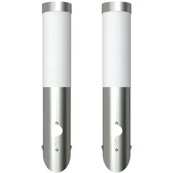vidaXL Gartenleuchten 2 Wandlampen mit Bewegungsmelder