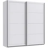 möbel-direkt.de Schwebetürenschrank Chalet 180 x 208 x 65 cm Weiß
