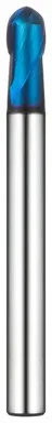VHM Kugelfräser kurz Helix 30° TISIN Beschichtung R0,45 X 0,9mm 2BSB009009S04
