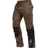 Leibwächter Arbeitshose Bundhose Herren Flex-Line - 68 - haselnuss/schwarz – FLEXH29