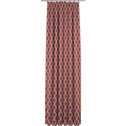 Vorhang Maroccan Shiraz, Adam, Kräuselband (1 St), blickdicht, Jacquard rot 145 cm x 225 cm