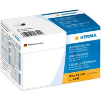 Herma Adressetiketten 4341 weiß 89,0 x 42,0 mm