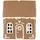 ib laursen Teelichthalter Lebkuchenhaus 11,5 x 8 x 14 cm Braun