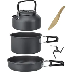 Camping Kochset Packpot Ultralite 18 Geschirr Topf Pfanne Kessel Alu EINHEITSGRÖSSE