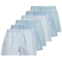 JACK & JONES Web-Boxershorts 6er Pack in Hellblau S