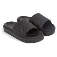 Tommy Hilfiger Pantoletten TH Platform Pool Slide schwarz