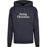 Pod Merry Christmas Lights Basic Hoody in Blau, Größe