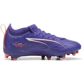 Puma Ultra 5 Match FG/AG Jr Soccer Shoe, Lapis Lazuli White-Sunset glow 28 EU - 28